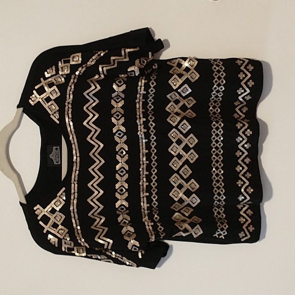 Sequin crop top